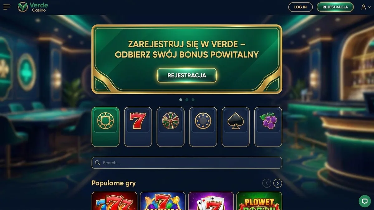 Rejestracja z bonusem w Verde