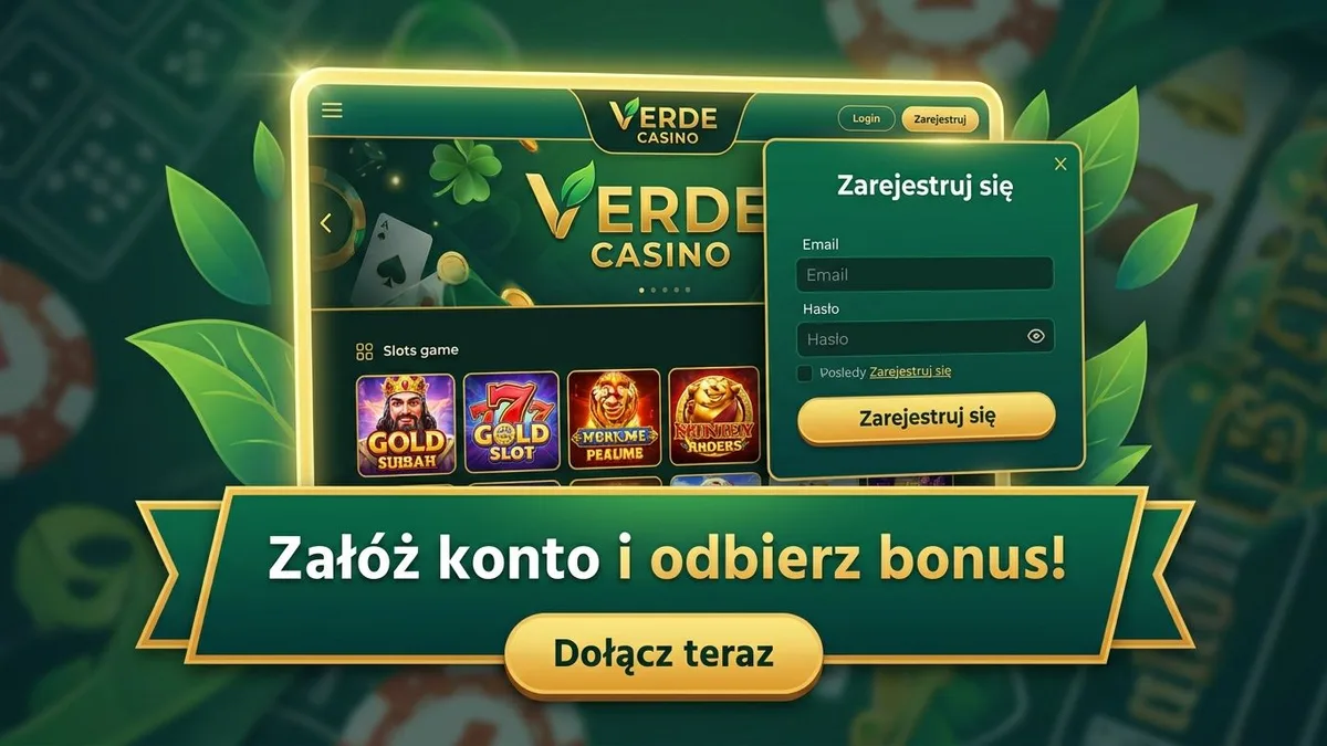 Rejestracja z bonusem w Verde